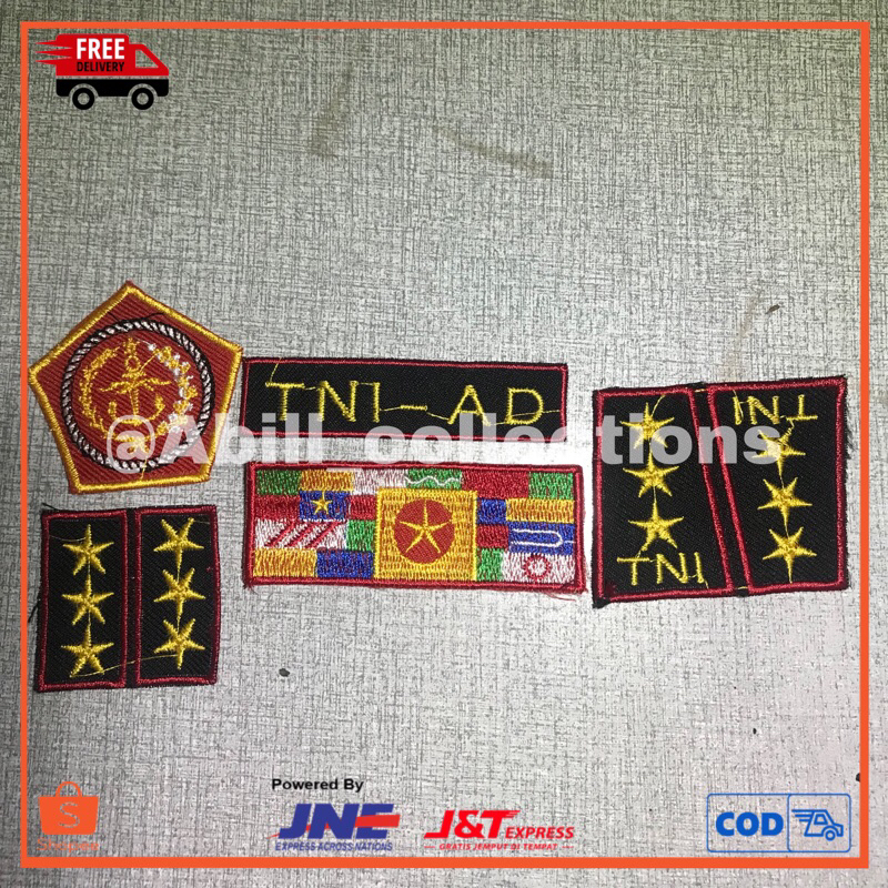 BORDIRAN LOGO BAJU TNI AD ANAK TK PAUD/ATRIBUT LOGO BAJU TNI ANAK TK