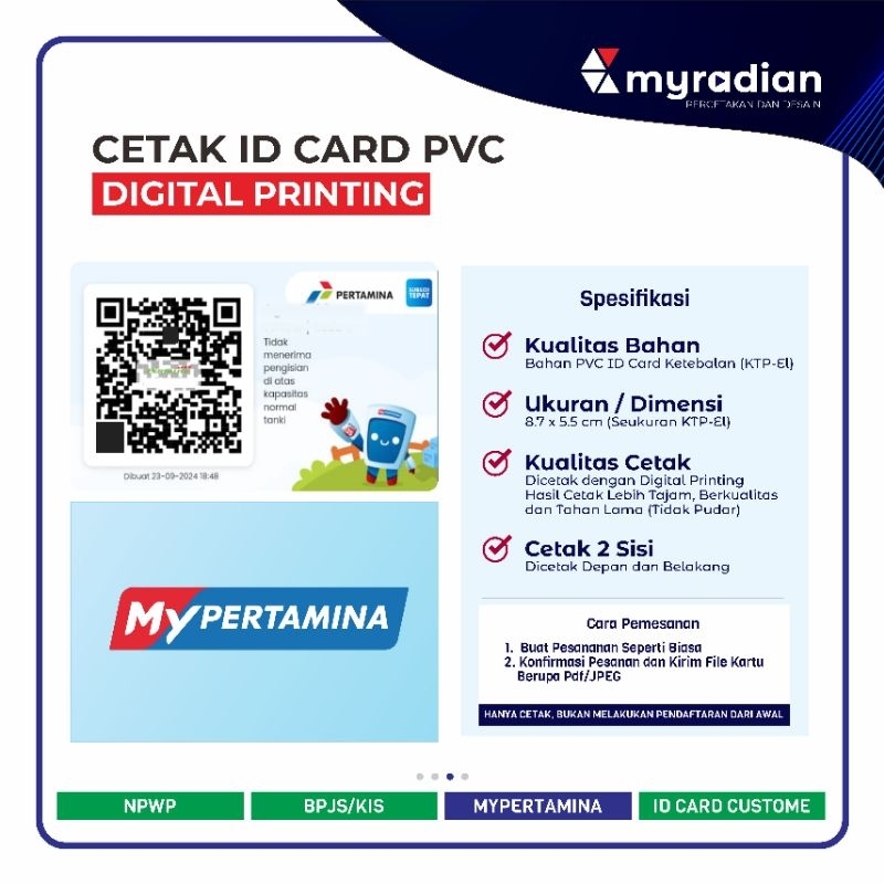 

CETAK KARTU MYPERTAMINA (ID CARD PVC)