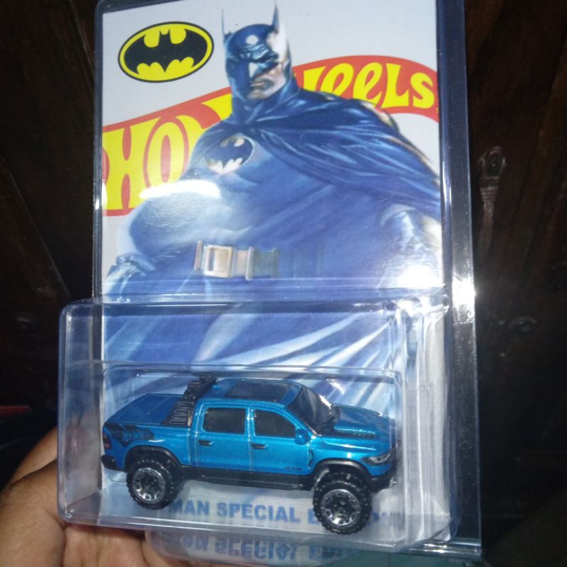 Custom Card Batman Dodge Ram 1500 Rebel Blue Offroad Truck Pickup Double Cabin Hw Hot Wheels Hotwhee