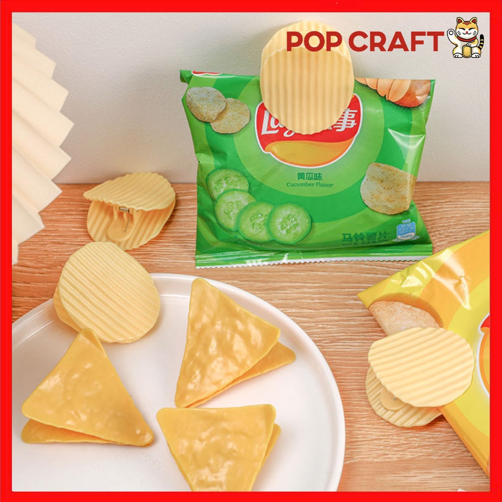 

PC Jepitan Snack Aesthetic Penjepit serbaguna Lucu Klip motif Keripik Potato Chip Clip 1 Pcs - AT07