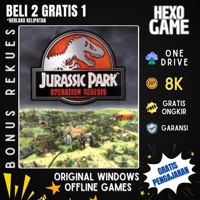 Jurassic Park: Operation Genesis - PC  Game Sim  - LINK DOWNLOAD - GAME LAPTOP - GAME KOMPUTER