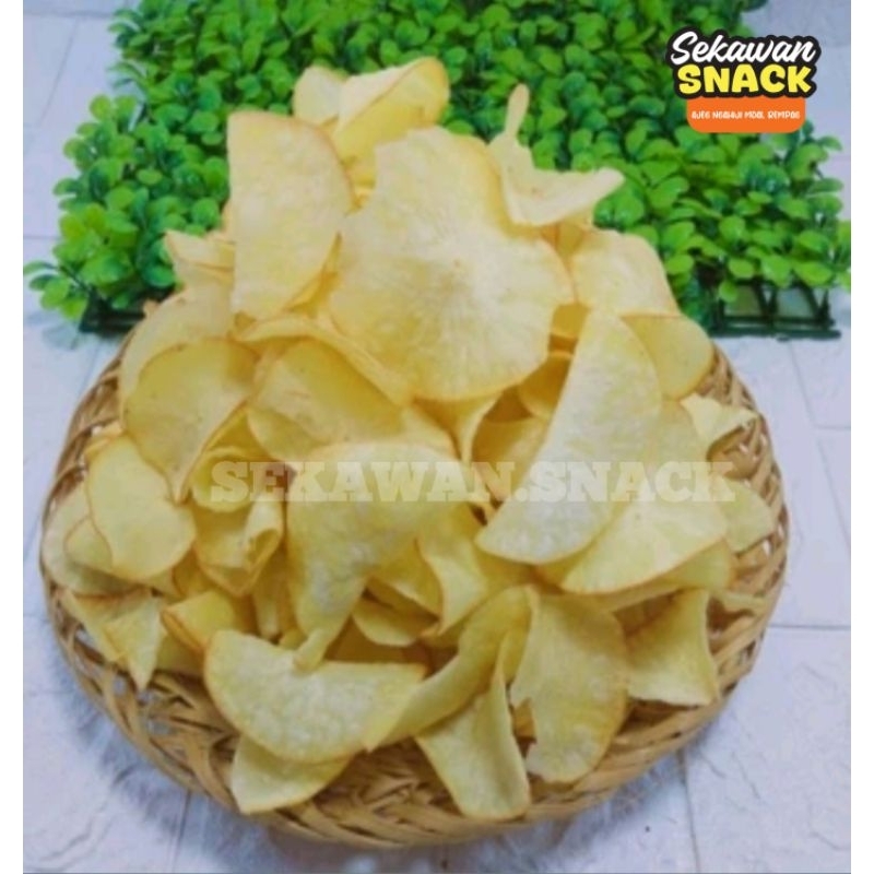 

1kg Keripik Kembang Andul|Cemilan Asin Gurih Singkong|