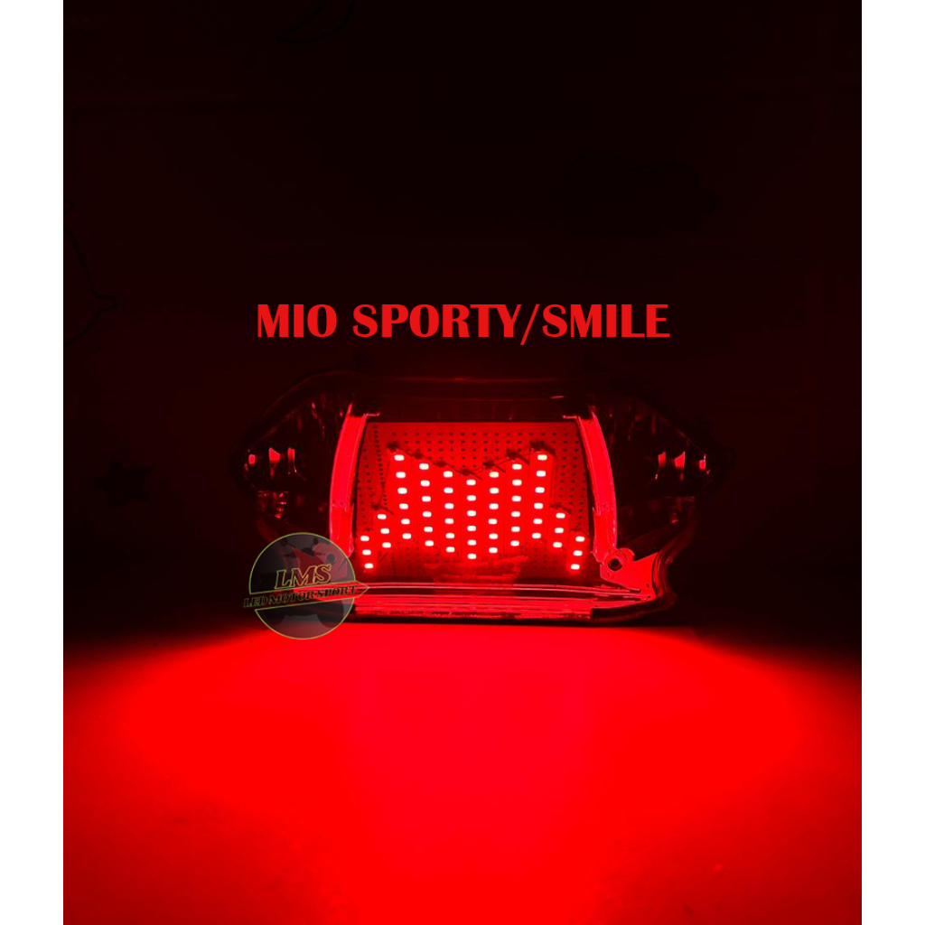 LMS STOPLAMP MIO SPORTY/SMILE STOP LAMPU REM RUNNING 8 MODE OTOMATIS
