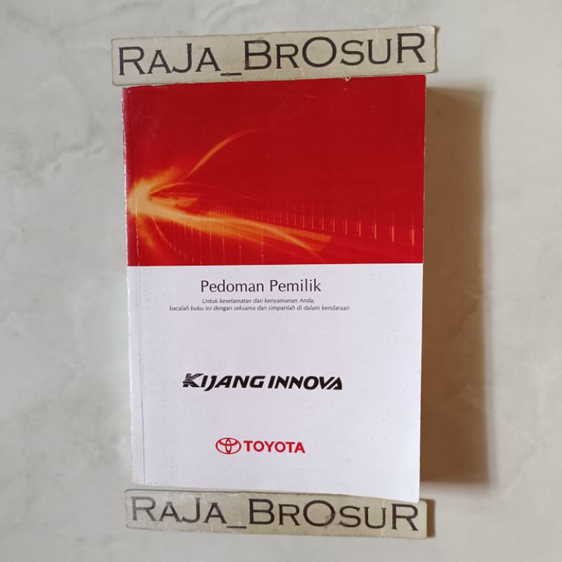Buku Pedoman Pemilik Manual Book Grand new Toyota Kijang Innova 2011-2015 ORI Original