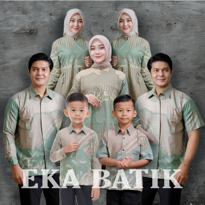 BAJU BATIK COUPLE KELUARGA SUAMI ISTRI DAN ANAK LAKI LAKI//BAJU BATIK COUPLE PASANGAN /BATIK GAMIS-(
