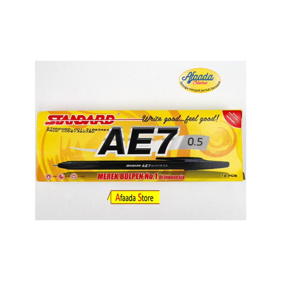 

Ballpoint / Pulpen STANDARD AE7 per pack / Perlusin