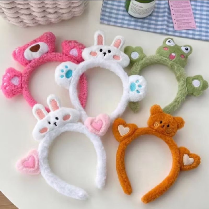 bando paws bandana fluffy karakter boneka hewan