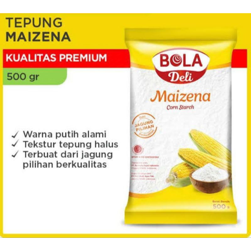 

tepung maizena / tepung makanan / tepung roti bola deli 500g