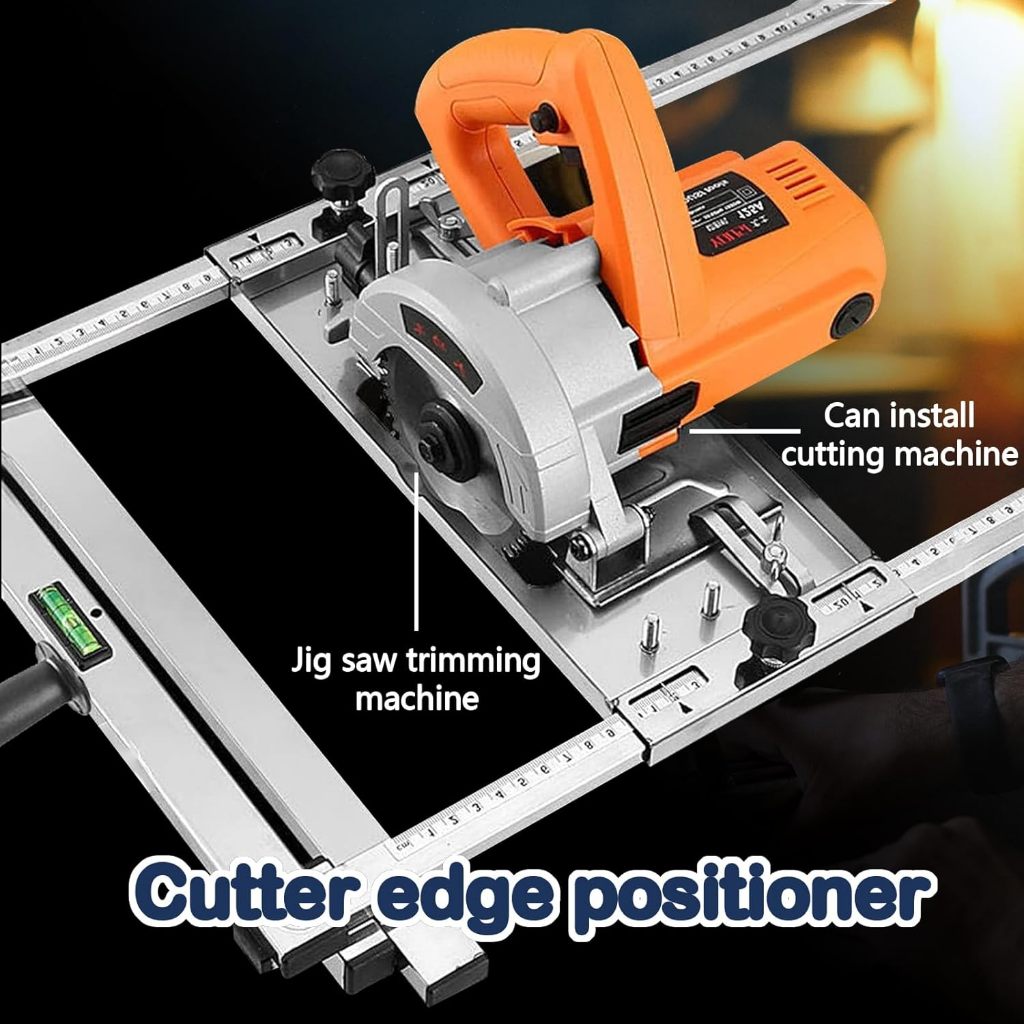 Track Saw Dudukan Mesin Circular Circle Cutter wood&Jig Trimmer Portable Cutting Guide Jig Saw 7 in