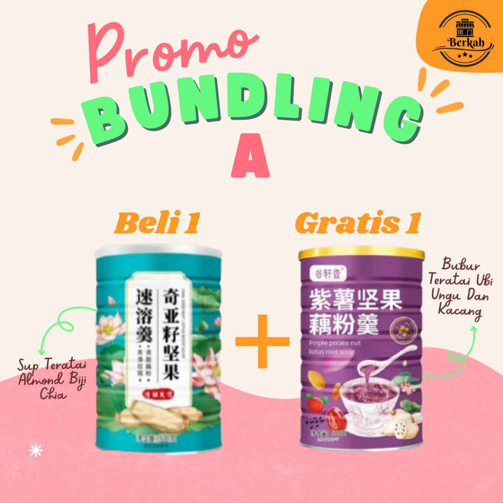 

Promo Beli 1 Gratis 1 - Oufen Lotus Root Powder - Bubuk Akar Teratai [ Rasa Almond & Ubi Ungu ] BPOM