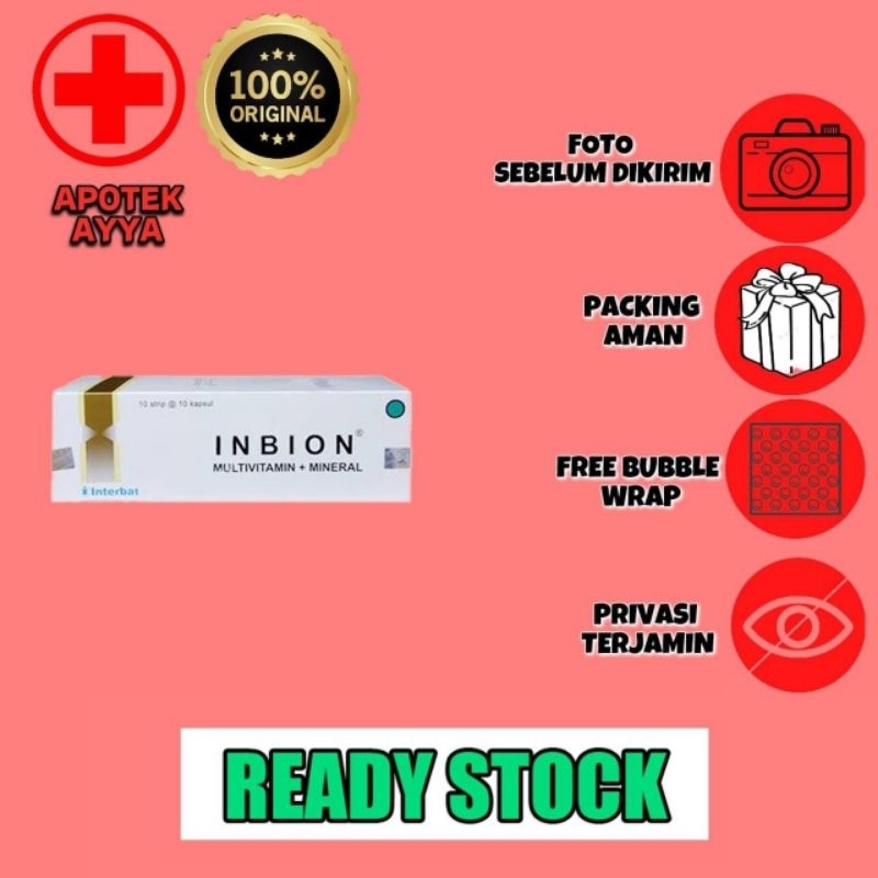 Inbion Box Multivitamin + Mineral isi 100 Kapsul Original