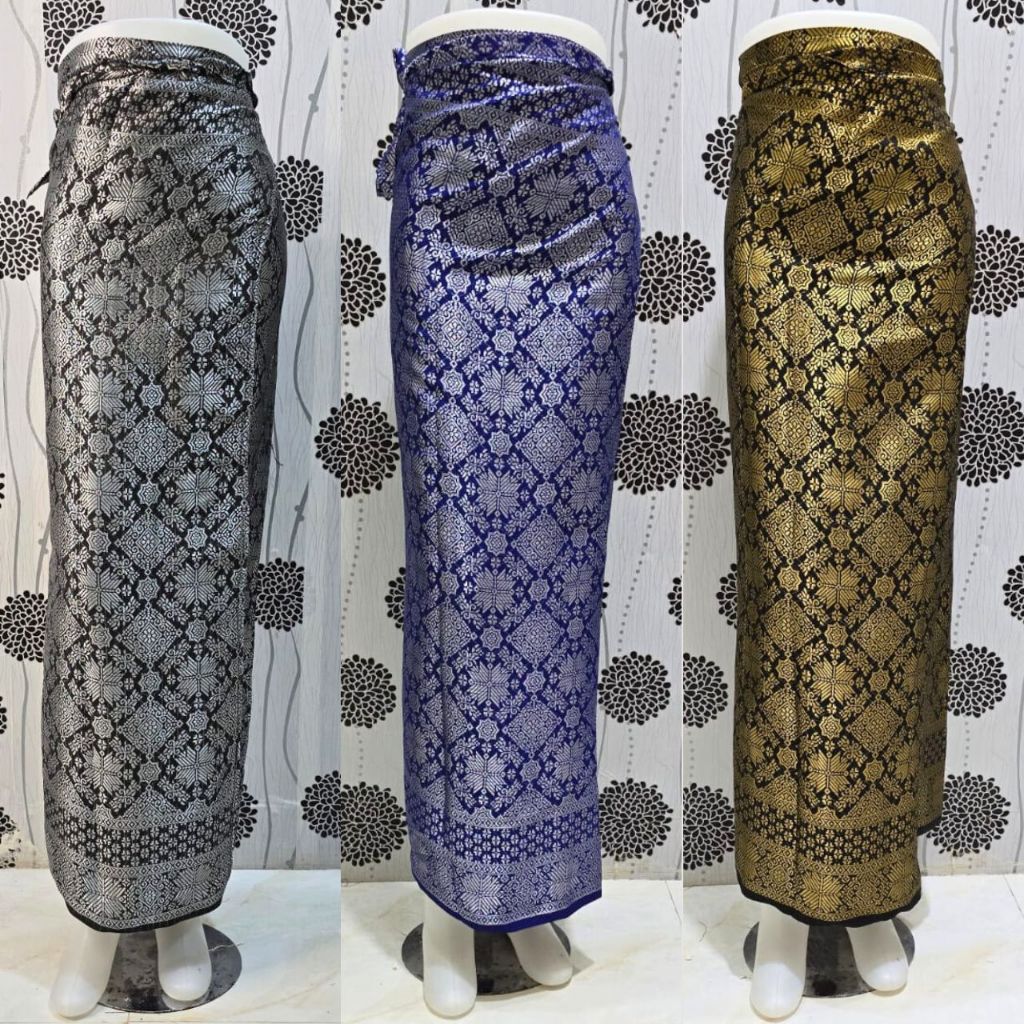 Rok Kain Songket Lilit Bawahan Kebaya Modern Kain Samping Aneka Warna