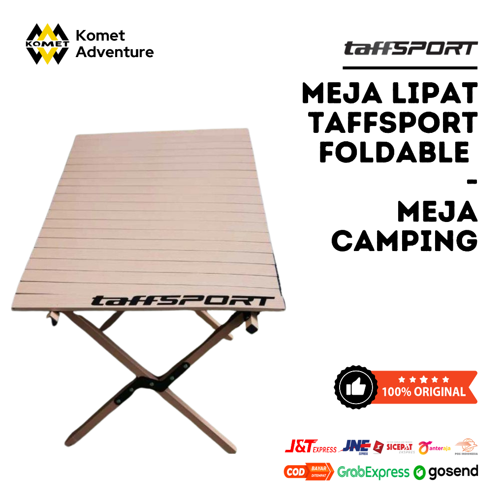 Meja lipat taffsport foldable - meja camping - meja santai