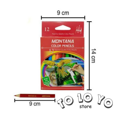 

Pensil Pencil Krayon Warna Pendek Color Pencil Pensil Warna Kecil 1 Set Isi 12pcs