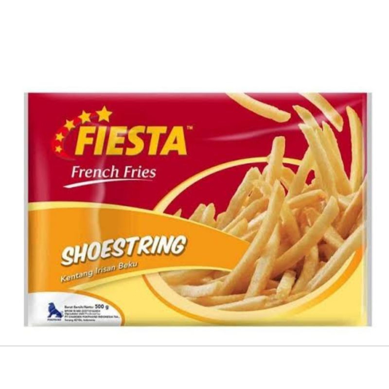 

FIESTA FRENCH FRIES SHOESTRING 500gr (kentang goreng)