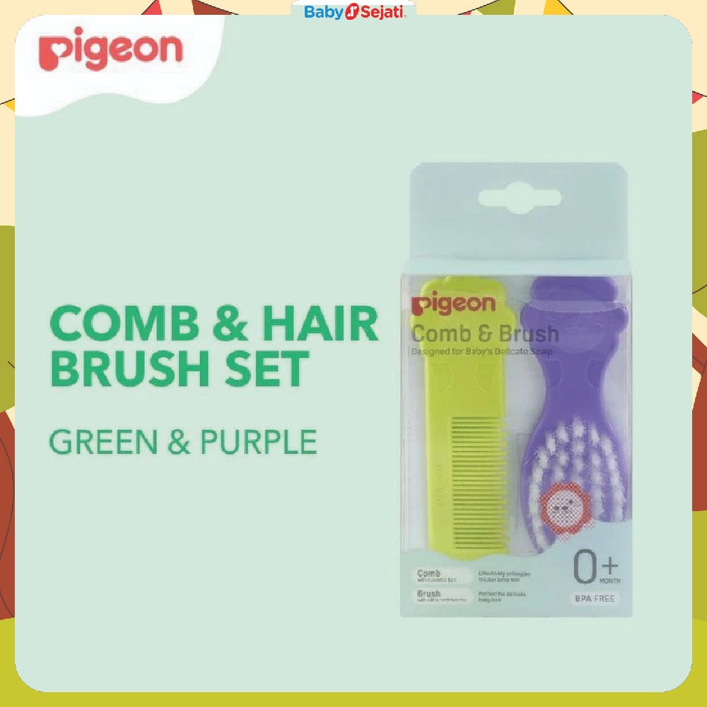 Pigeon Sisir Bayi Comb & Brush