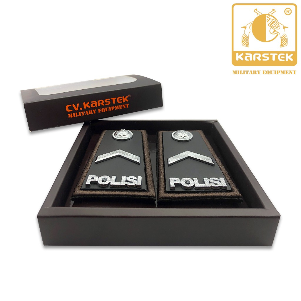 KARSTEK PANGKAT PDH BRIPDA KAIN AKRILK ORIGIINAL ATRIBUT POLISI