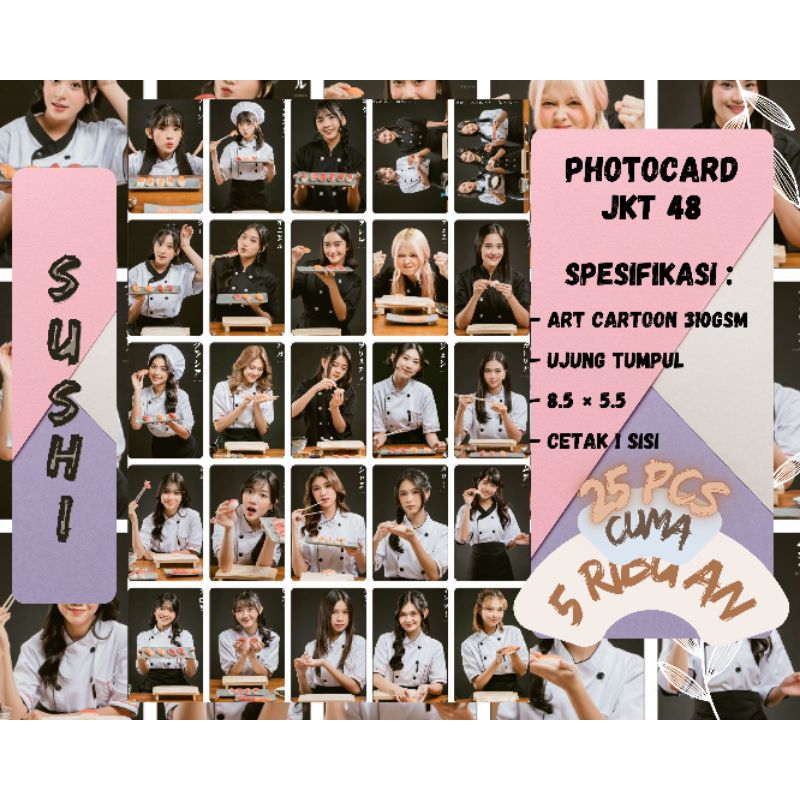 Photocard Jkt48 25pcs - Sushi