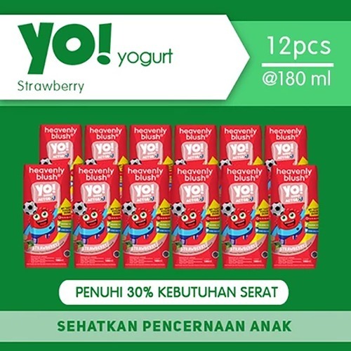 

Yogurt Heavenly Blush YO! Strawberry Broccoli [12 x 180 ml]