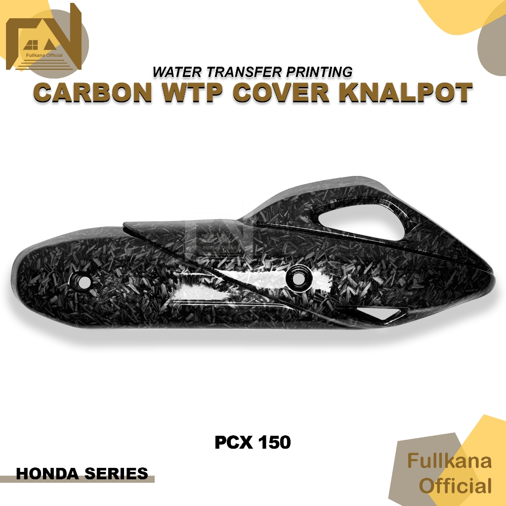 TAMENG COVER TUTUP KNALPOT CARBON FORGED PCX 150 NEW LOKAL KARBON FORGED
