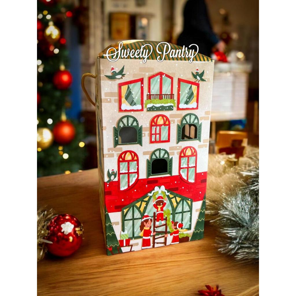 

10PCS - TBC21 PLAZA LUMI - Box Toples Hampers Natal Kotak Kue Christmas Gift Kemasan Packaging