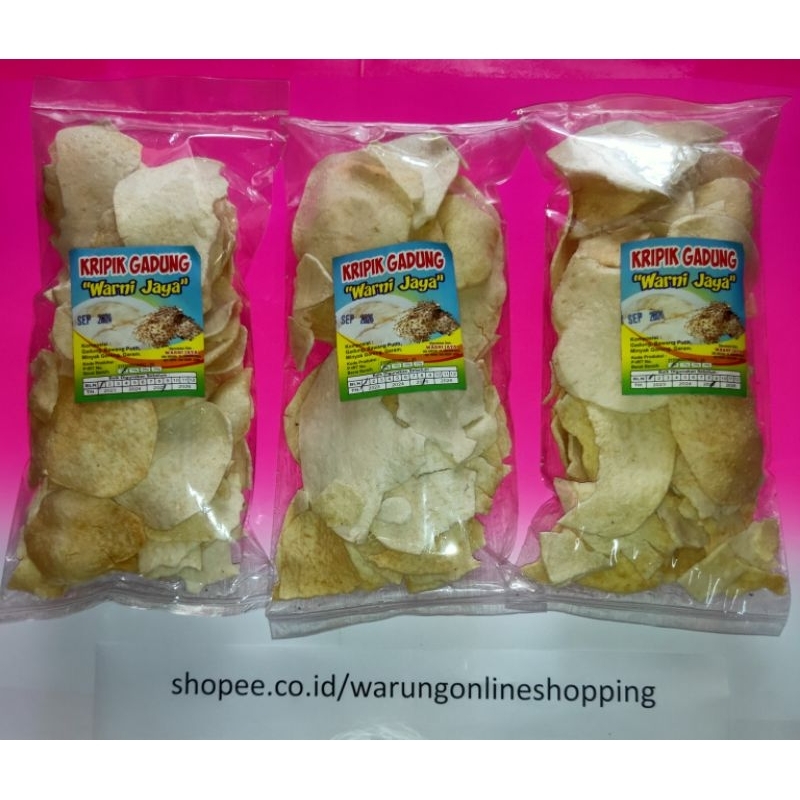 

Keripik Gadung Asli/Matang Renyah Original/Kemasan 100gr