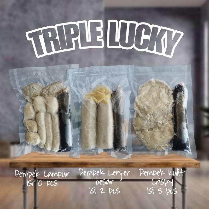 

Pempek Palembang / pempek Lucky 88 / paket triple Lucky