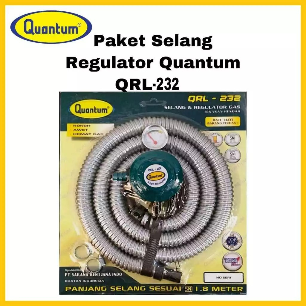 Selang Regulator Gas Quantum QRL 142 / QRL142 QRL 032 / 232 QRL032 / QRL232 / QRL-232