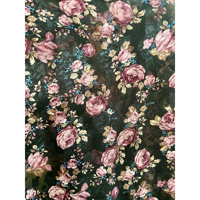 Kain Katun Ceruti motif / Sifon Rubia / Sifon Motif Bunga