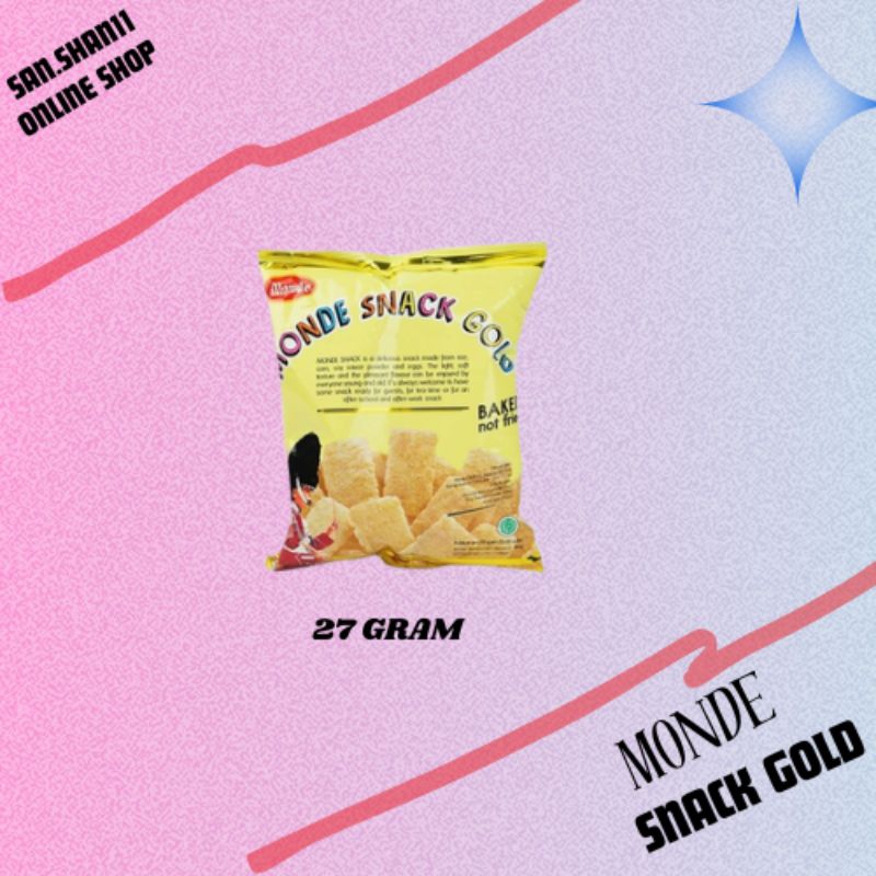 

Monde Snack Gold ukuran 27Gram