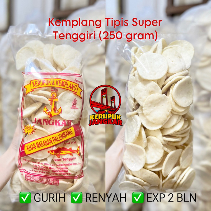 

Kemplang Tipis Super Ikan Tenggiri 250Gr | Kerupuk Kemplang Tenggiri Palembang