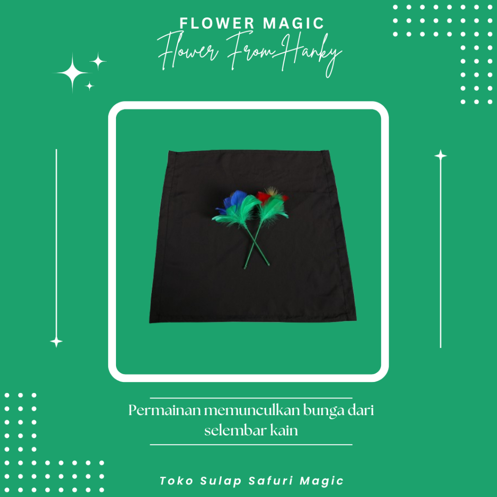 Alat Sulap Flower From Hanky - Flower Magic - Sulap Bunga - Toko Sulap