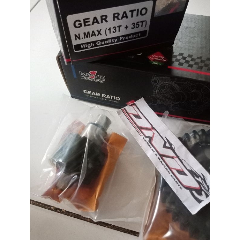 MOTO1 Gear ratio nmax 13-35/Gigi ratio nmax/Ger rasio nmax/gigi rasio nmax