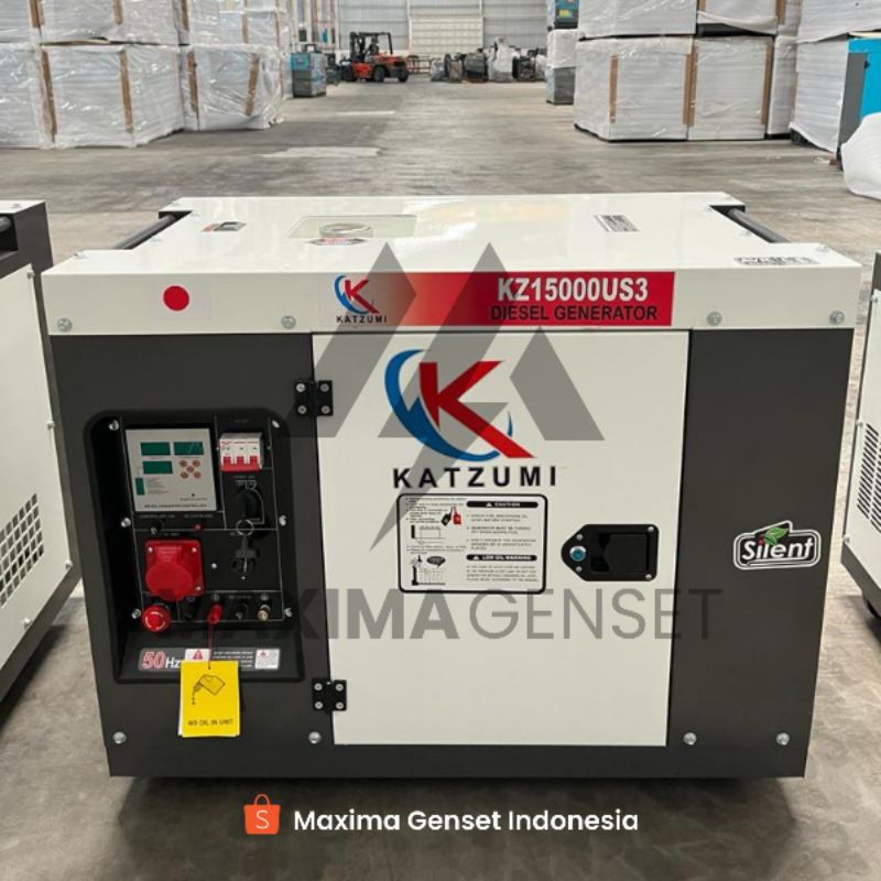 GENSET 12 KVA - KATZUMI 10000  WATT - GENSET SOLAR SILENT - GENSET PORTABLE