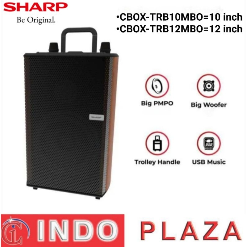 SPEAKER TROLLEY / PORTABLE SHARP CBOX-TRB10MBO 10 inch / CBOX-TRB2MBO 12 inch