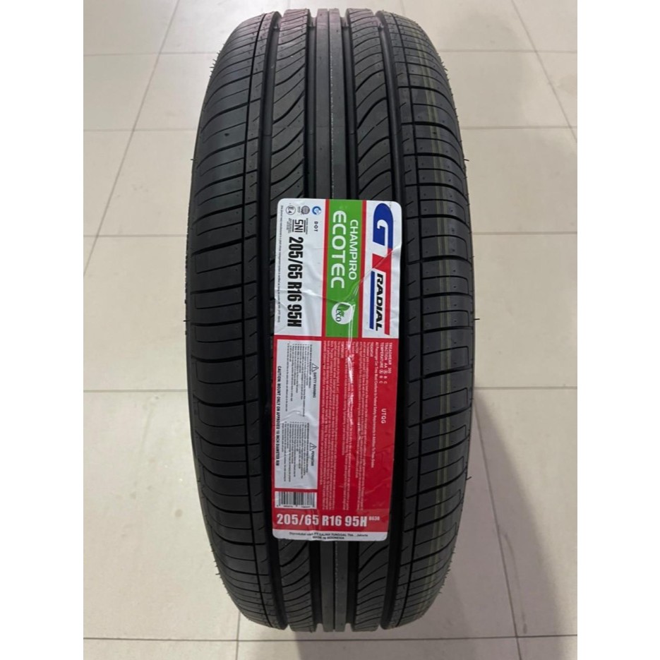 BAN MOBIL TUBELES RING 16 GT RADIAL CHAMPIRO ECOTECH 205 65 R16