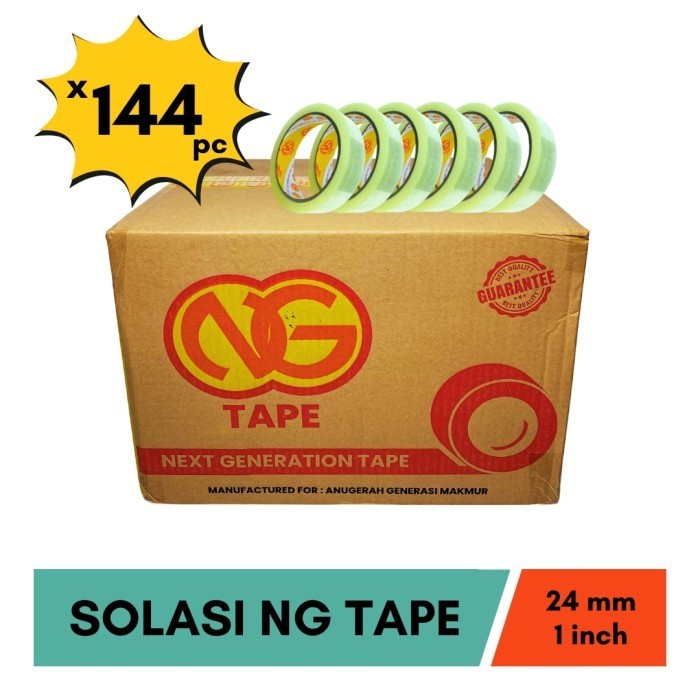 

Solasi Solatip Selotip1 Inch 24 mm Grosir 1 Dus isi 144 pcs