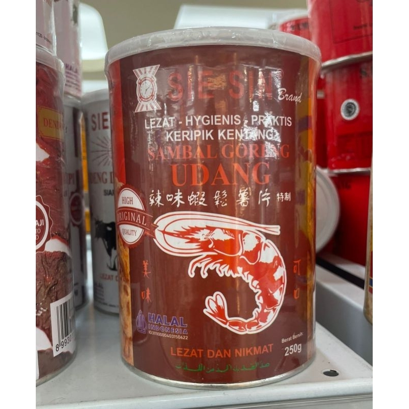 

sie sin keripik kentang sambal goreng udang