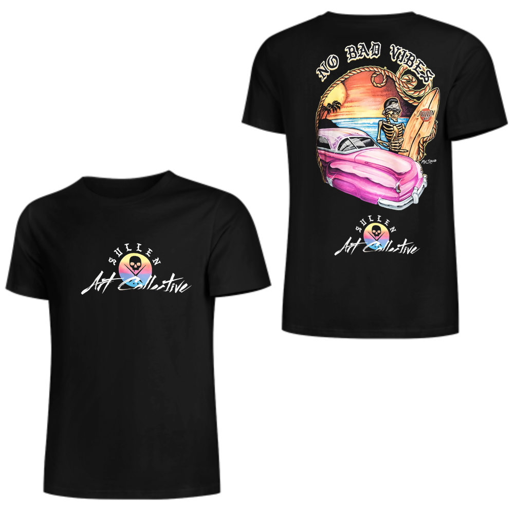 T-shirt Clothing Sullen Vibes Choloha Capsule E18 Old White T-shirt M-3XL New Black T-shirt unisex c