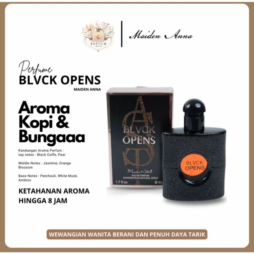 ID BLVCK OPENS EDP PARFUM WANITA TAHAN LAMA WANGI ELEGANCE MANIS SEGAR RINGAN IMPORT