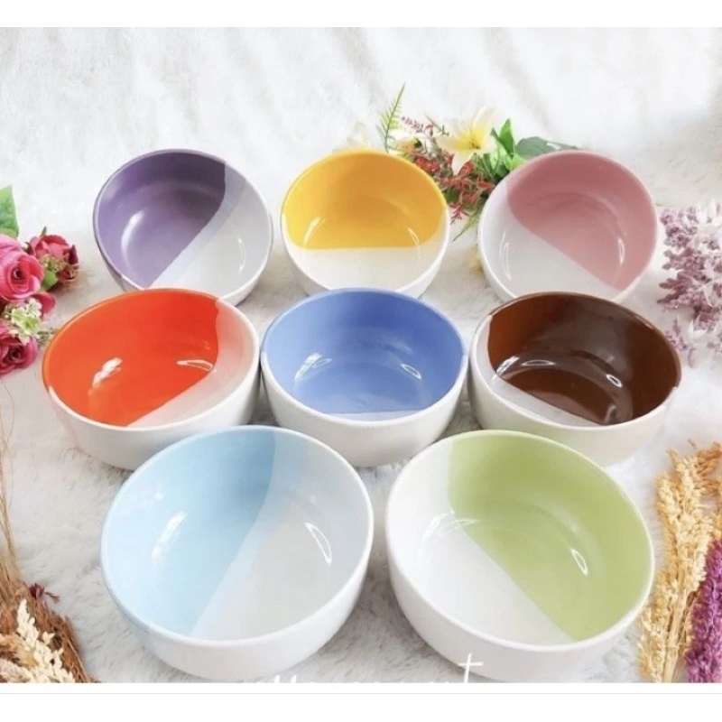 P61 - MANGKOK KERAMIK KAIBON TWO TONE