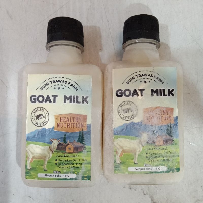 

Susu kambing etawa 200ml Bumi Trawas Farm goat milk susu kambing murni