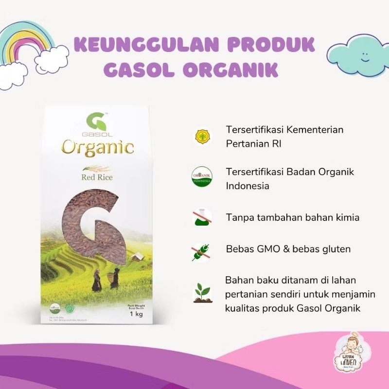 

GASOL ORGANIK BERAS MERAH 1KG