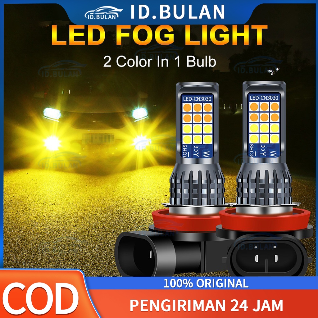 LED FOGLAMP 3 WARNA H8 H11 H16 AVANZA XENIA CALYA SIGRA AGYA AYLA ERTIGA JAZZ BRIO ROCKY RAIZE YARIS