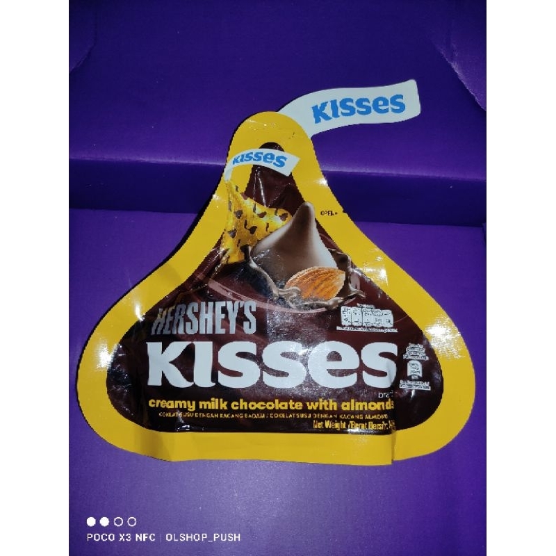 

MURAH Hershey Chocolate Kisses Varian Almond Uk 146gr