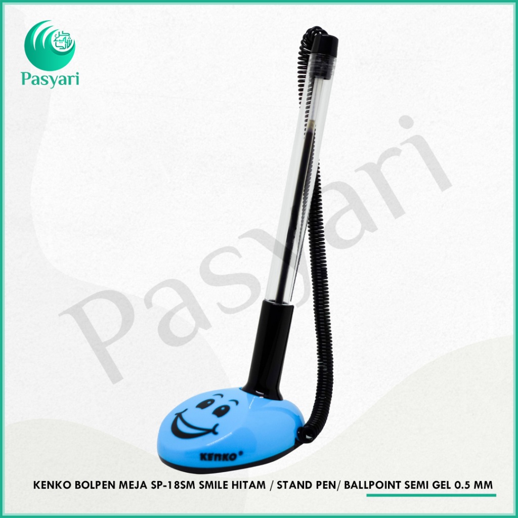 

KENKO Bolpen MEJA SP-18SM2 SMILE Hitam / Stand Pen / Ballpoint Gel 0.5 mm