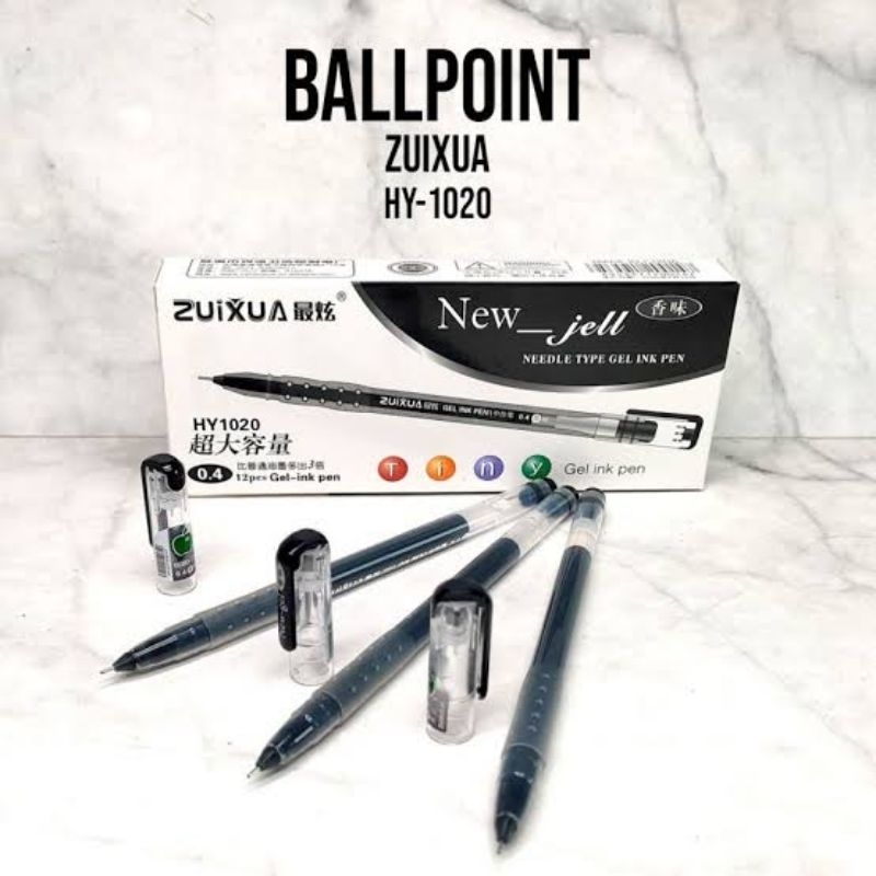 

[ 1 PAK ] Pulpen Pena Bolpen / New Gel Pen Zuixua 0.4mm / Gel HY-1020