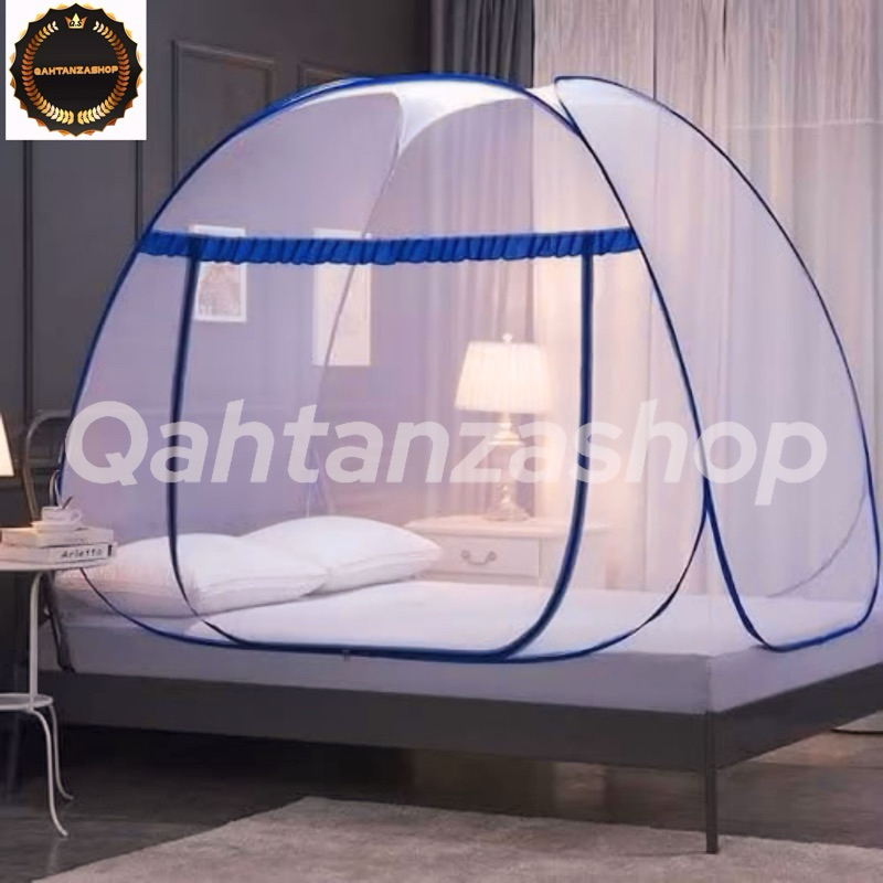 Kelambu Tenda Kelambu Lipat 200x200 Original Tempat Tidur Dewasa Kelambu Nyamuk Jumbo