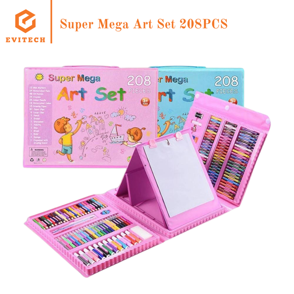 

Crayon Anak Set Isi 208 Pcs Pensil Warna Alat Lukis Set Crayon Set