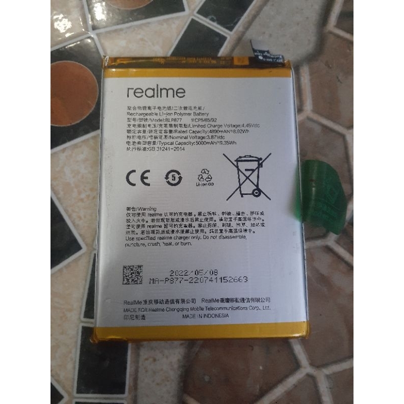 batre hp Realme i8 C31, C35 ori cabutan normal